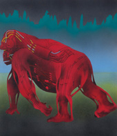 Graphics the level fantasy robot animal which is done