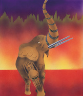 Graphics the level fantasy robot animal which is done